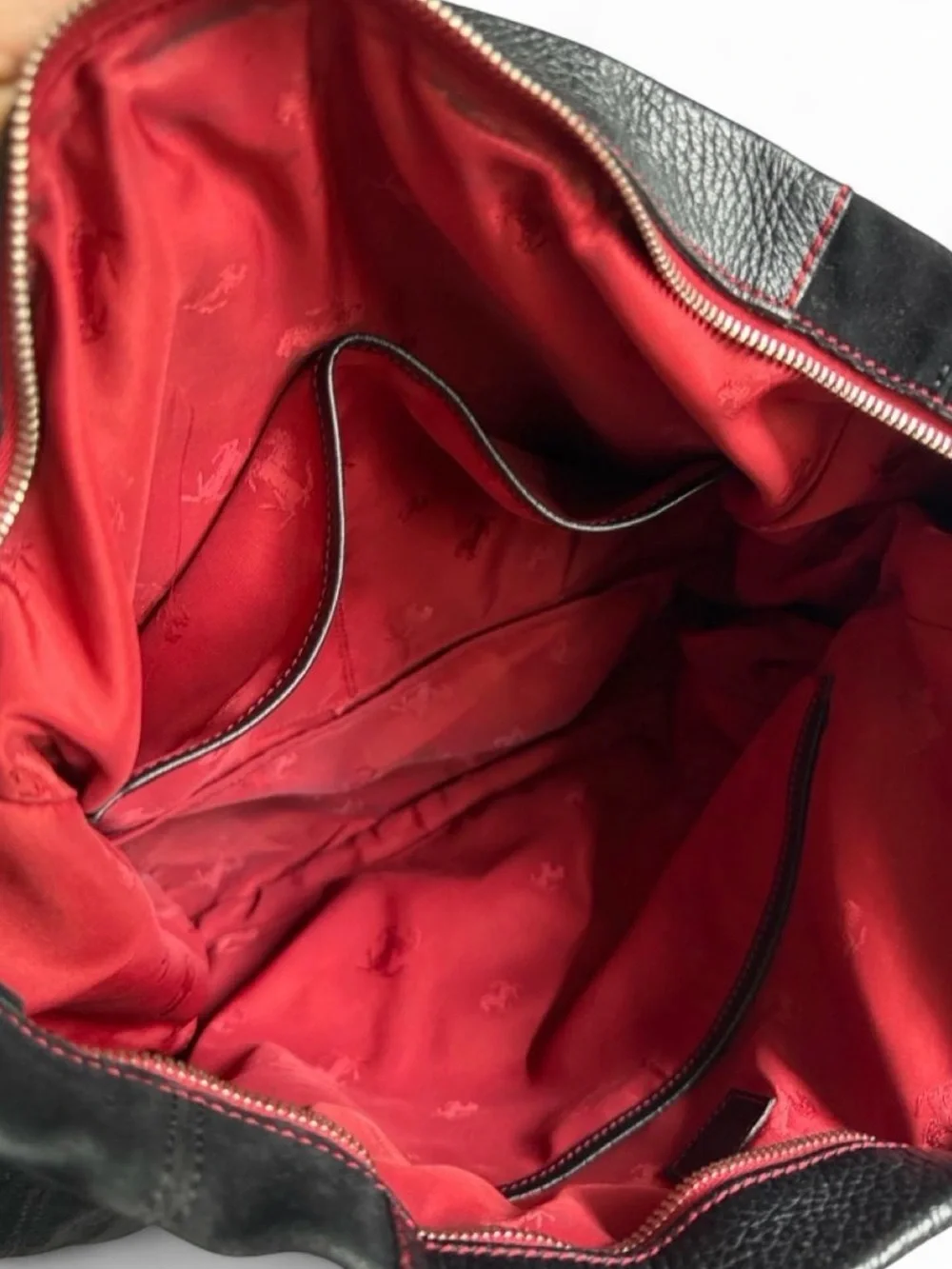 Tod's  Black Leather and Suede Tote from the Ferrari collection